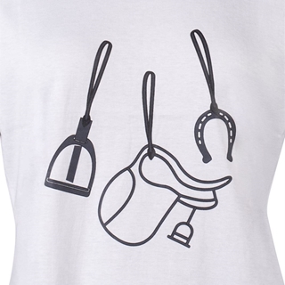 Camiseta HKM Sports Equipment mujer Elements color blanco - Imagen 2